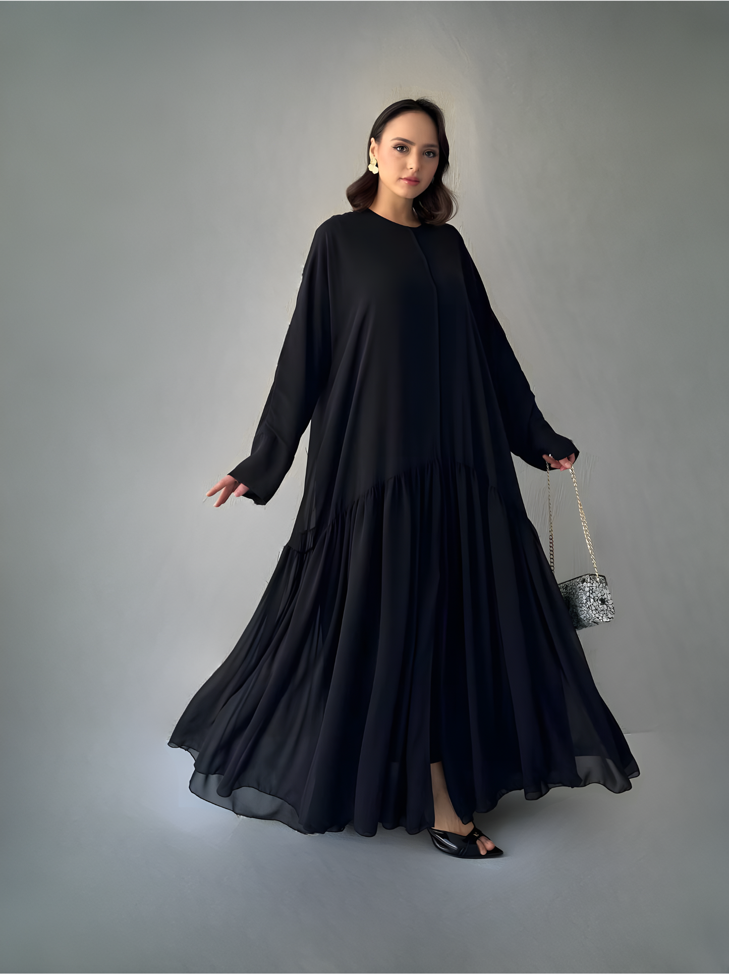 Effortless Elegance Chiffon Black