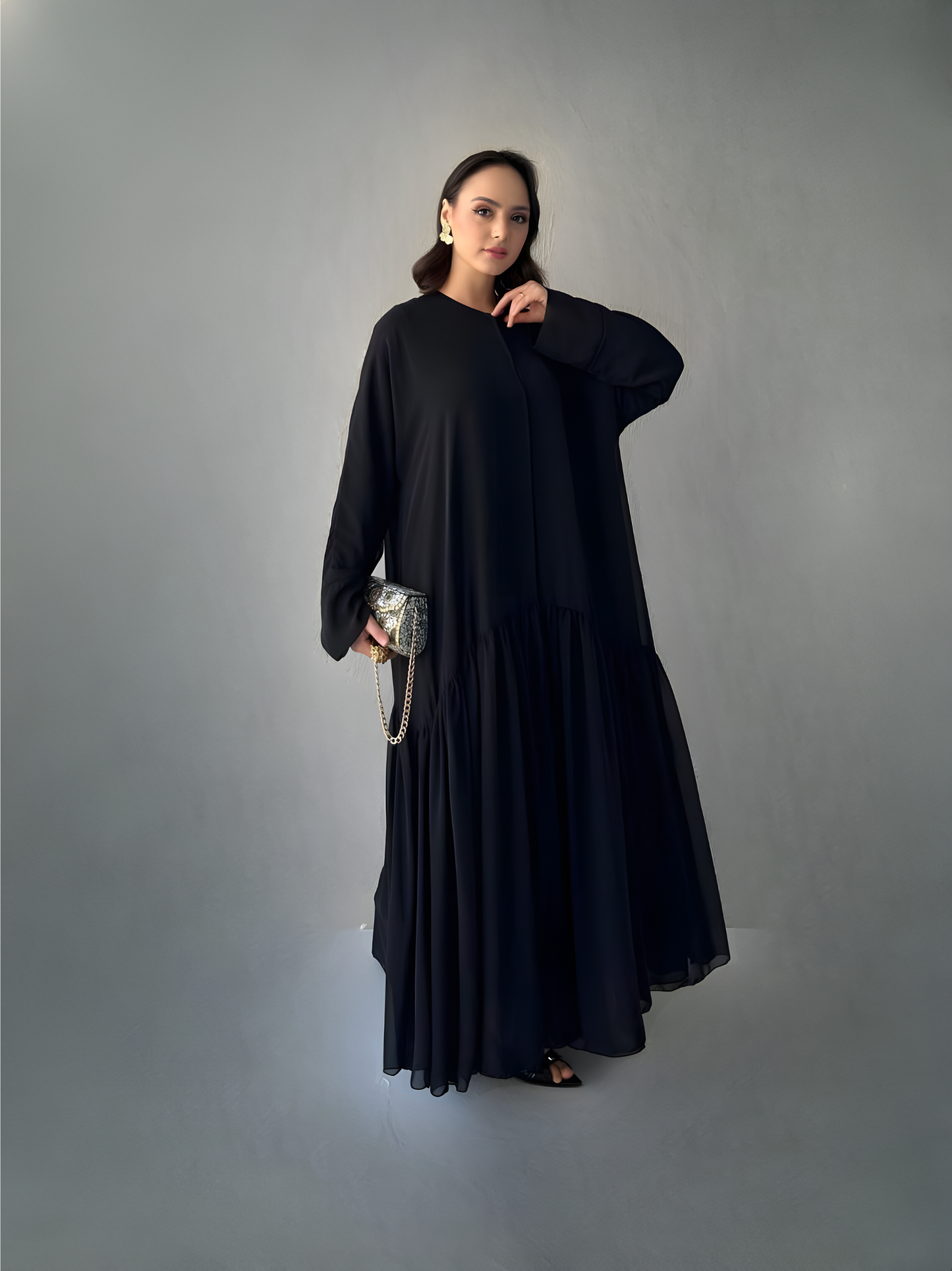 Effortless Elegance Chiffon Black