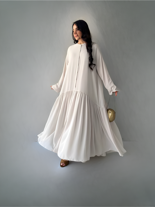 Effortless Elegance Chiffon Grayish Beige