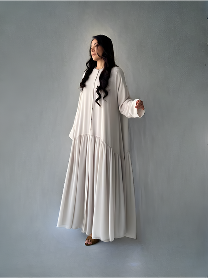 Effortless Elegance Chiffon Grayish Beige